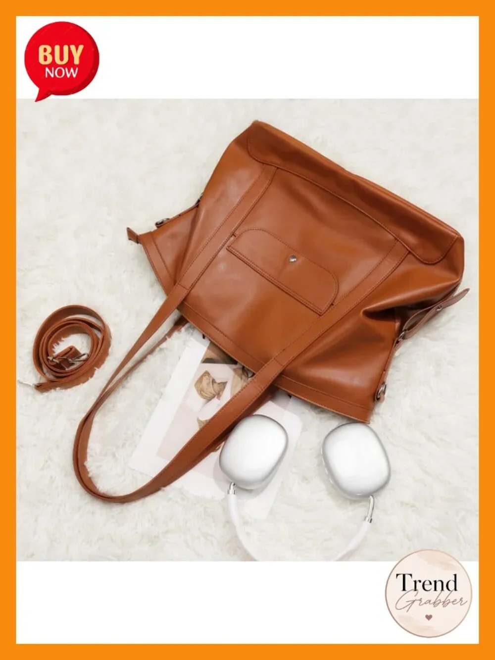 Vegan Leather Hobo Bag Soft Foldable Shoulder Handbag Slouchy Tote Purse